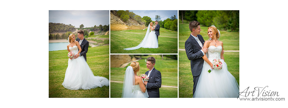 Свадьба в Торревьехе - фотосессия на гольф полях Родеон и Анастасия