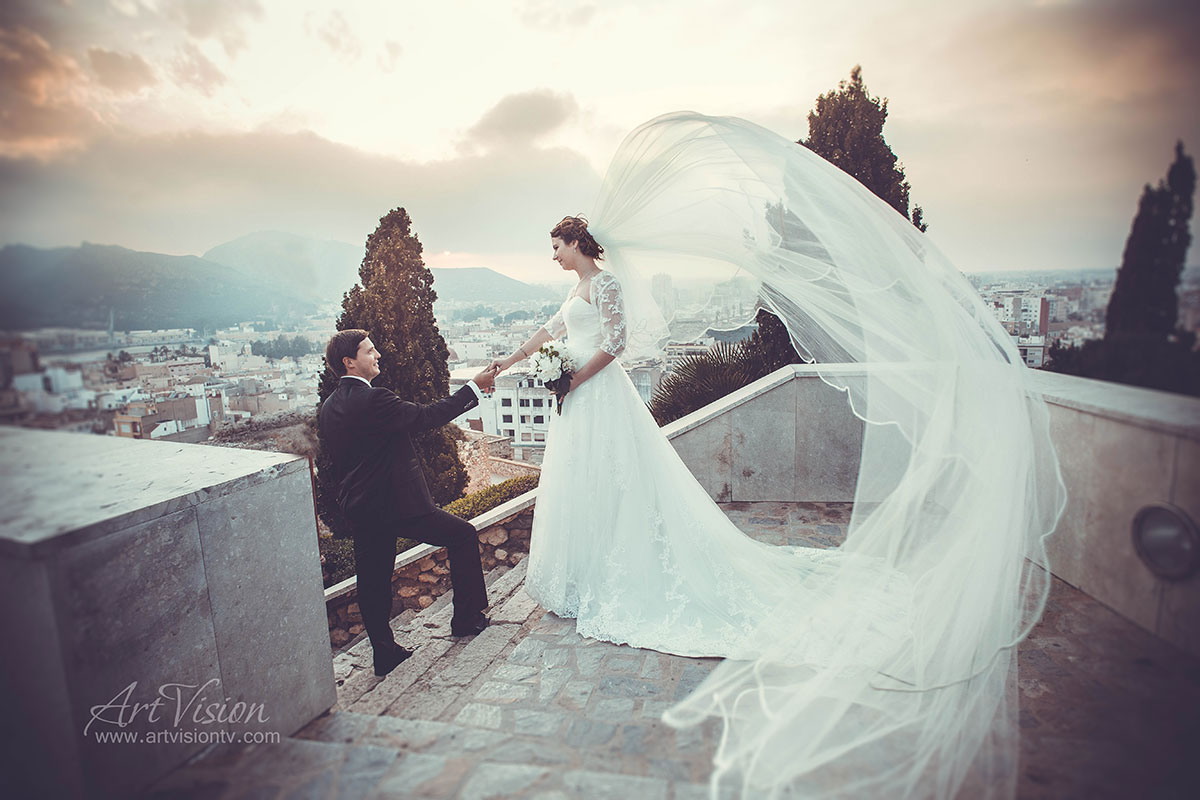 Профессиональный свадебный фотограф в Испании Картахена.